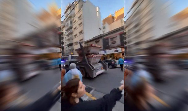 Denuncian que Policía de la Ciudad custodió volquetes con piedras