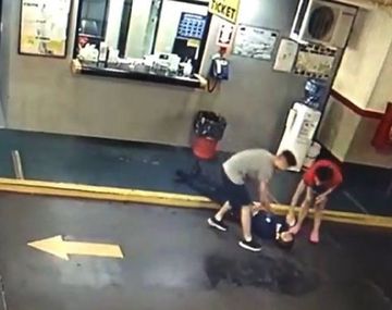 Un nuevo video muestra la brutal agresión que sufrió el playero de Monserrat