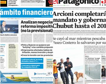 Tapas de diarios del viernes 3 de noviembe de 2017