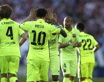 La alegría de Messi y Mascherano por una nueva consagración de Barcelona
