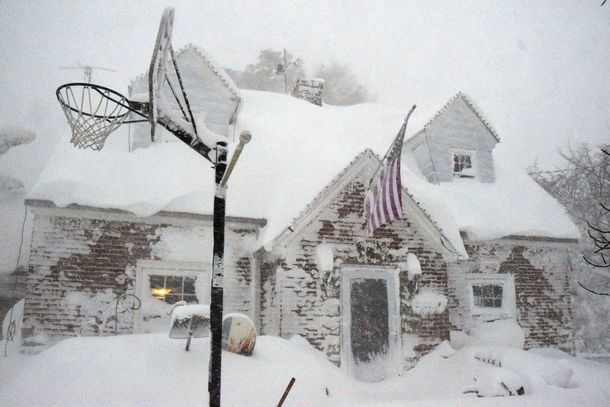 Mirá las mejores fotos del temporal de nieve en Estados Unidos