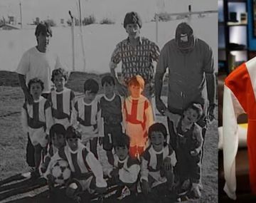 Subastan la primera camiseta que usó Messi en Rosario: la cifra millonaria que podría valer