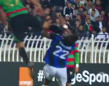 Brutal falta en la Liga de Campeones de Africa