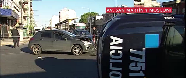 Fuerte choque y vuelco en Villa Devoto.
