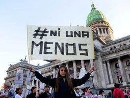 Movilización de mujeres #NiUnaMenos. Imagen de archivo Movilización de mujeres #NiUnaMenos. Imagen de archivo