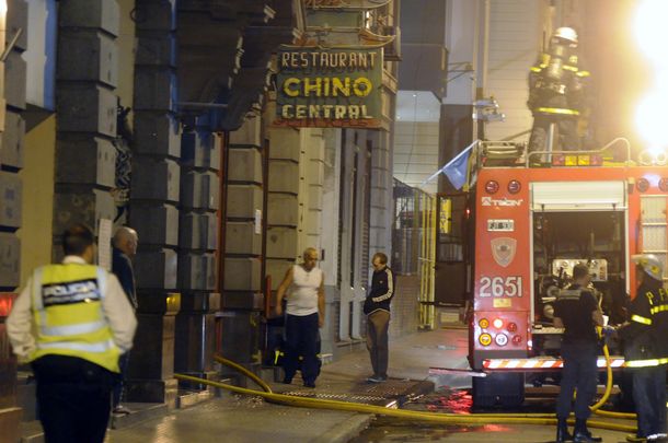 Se incendió un restaurante chino en el microcentro