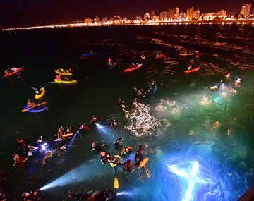 Así fue el Via Crucis acuático en Puerto Madryn