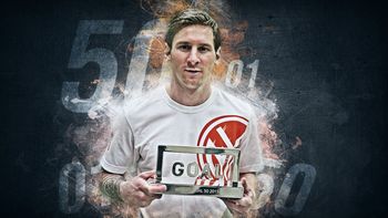 no hay mas lugar en la vitrina: messi consiguio otro premio no hay mas lugar en la vitrina: messi consiguio otro premio