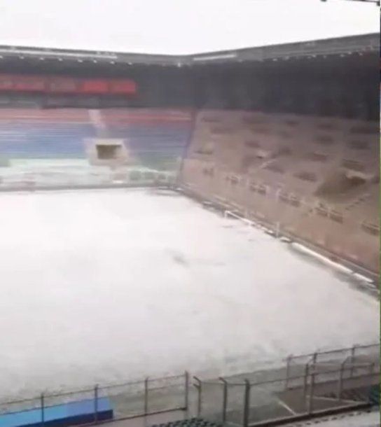 Así quedó el estadio dónde debutará River en Copa Argentina luego del temporal