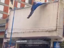 Temporal en Mar del Plata: los vientos generaron destrozos en los teatros más populares