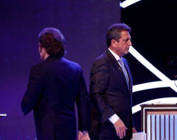 ¿Era así? Massa y Milei gastaron su derecho a réplica solo en el eje económico