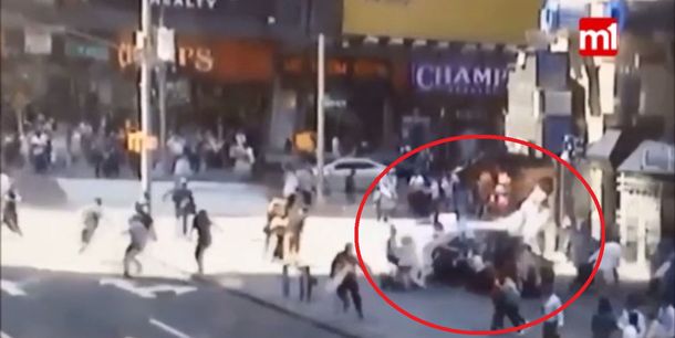Así fue el accidente en Times Square