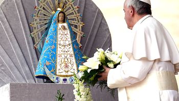 la arenga de francisco: ¡un aplauso a la virgen de lujan! la arenga de francisco: ¡un aplauso a la virgen de lujan!
