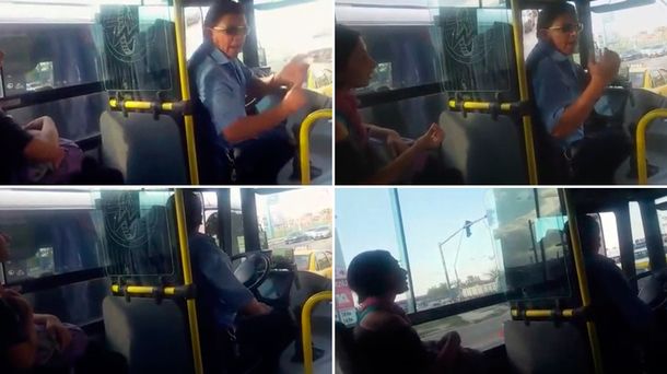 Tremenda discusión de un chofer con una pasajera los dejó parados