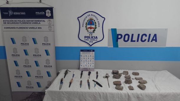 Batalla campal: botellazos y facazos entre 80 personas termina con 32 aprehendidos