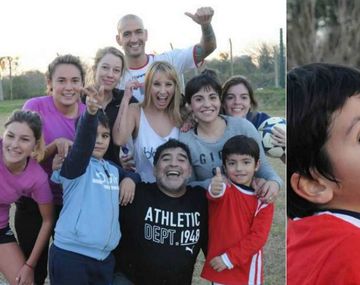 El homenaje de los Maradona por La mano de Dios