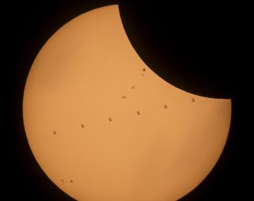 VIDEO: Así vieron los astronautas el eclipse solar desde el espacio