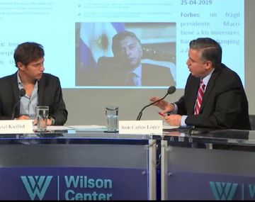 Axel Kicillof estuvo en el Wilson Center de Washington