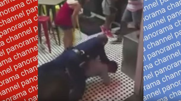VIDEO: Toma de lucha libre de un policía para realizar un arresto