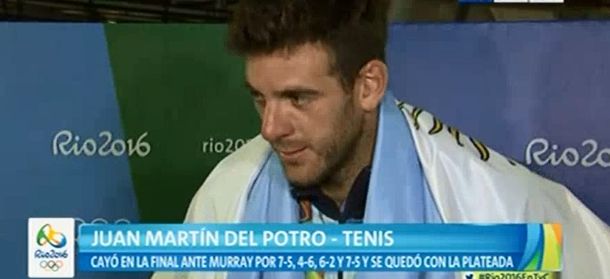 Del Potro, tras recibir la medalla: Estoy muy feliz porque me llevo algo conmigo