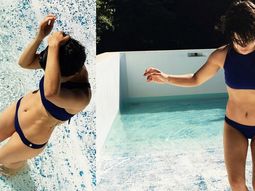 Agustina Cherri, en bikini azul. Agustina Cherri, en bikini azul.