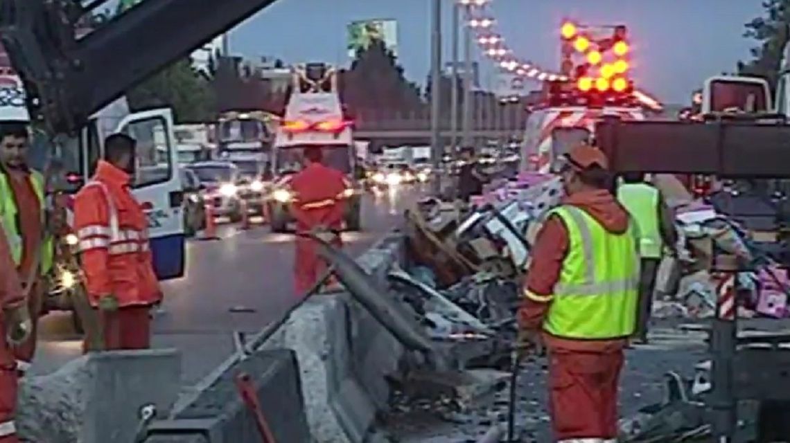 Corte y milagro en Panamericana tras un choque múltiple