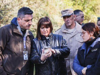 Corrientes: la ministra de Seguridad, Patricia Bullrich, recorre el sitio en el cual Loan Danilo Peña fue visto por última vez&nbsp;