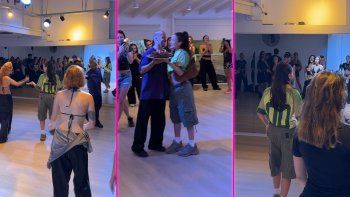 sorpresa total: emilia mernes aparecio en una clase de mati napp y se sumo a bailar bota sorpresa total: emilia mernes aparecio en una clase de mati napp y se sumo a bailar bota