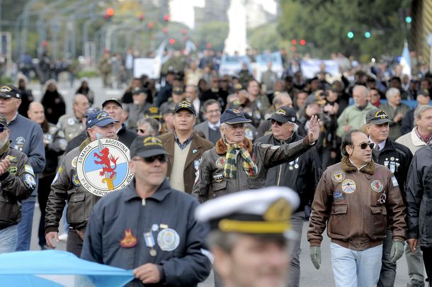 El desfile militar por el 25 de Mayo