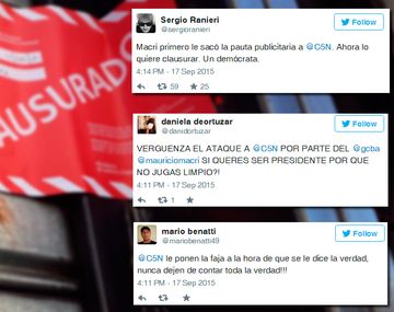 La clausura a C5N en las redes