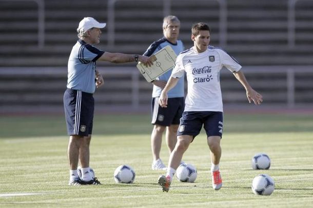 Messi entrenó con normalidad y sería titular ante Colombia