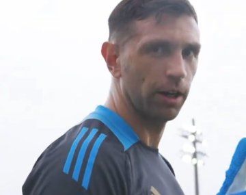 La confianza del Dibu Martínez en la primera práctica antes de la final de la Copa América 2024