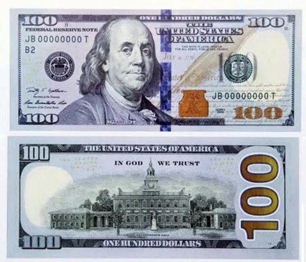 Hay un nuevo billete de 100 dólares: ¿cómo es?