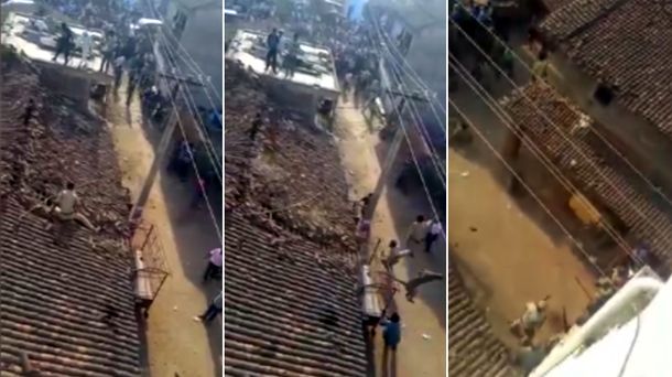 Un leopardo causó pánico en la India