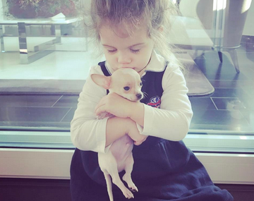 Junior, el nuevo perrito de Wanda y Mauro Icardi