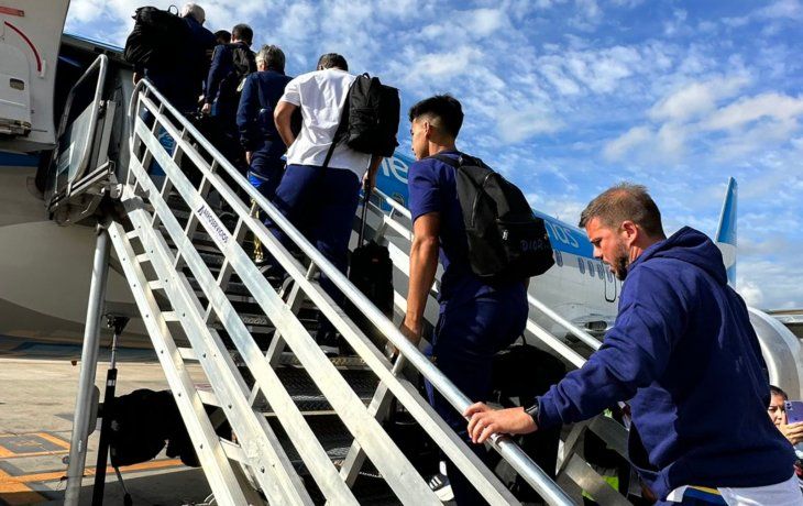 Boca partió a Venezuela para el debut en la Copa Libertadores este jueves