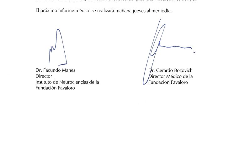 Éste es el nuevo parte médico tras la operación de CFK