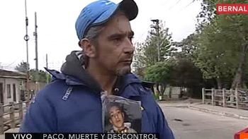 Padre del joven asesinado en Quilmes. Captura de video de C5N. Padre del joven asesinado en Quilmes. Captura de video de C5N.