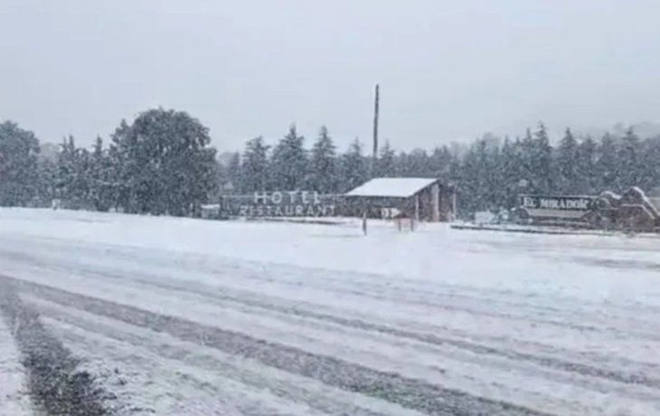Nieve en el país.