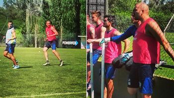 tras su recuperacion, jonas gutierrez entreno con velez tras su recuperacion, jonas gutierrez entreno con velez