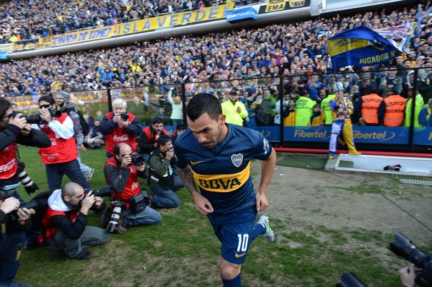 Las fotos de la vuelta de Tevez