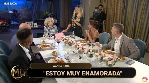 Wanda Nara sorprendió a L-Gante y Mirtha Legrand contó una picante anécdota delante del novio