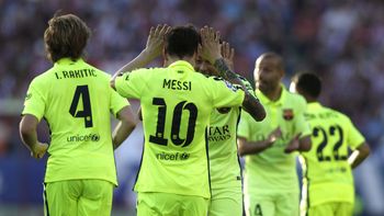 la alegria de messi y mascherano por una nueva consagracion de barcelona la alegria de messi y mascherano por una nueva consagracion de barcelona