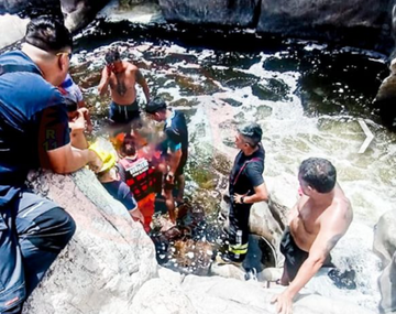 Un turista se ahogó en Mina Clavero por buscar una ojota