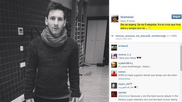 ¿La UEFA lo persigue? Messi se quejó de un control antidoping sorpresa