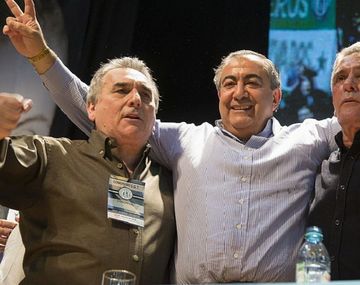 Juan Carlos Schmid, Héctor Daer y Carlos Acuña, el triunvirato que conduce la CGT.