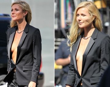 Gwyneth Paltrow le puso sus curvas al tradicional smoking