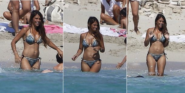 El lomazo de Antonella Roccuzzo en Ibiza.