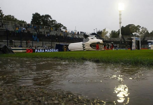 A minutos de la hora del comienzo del partido