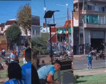 Incidentes entre dos facciones de la barra de Racing